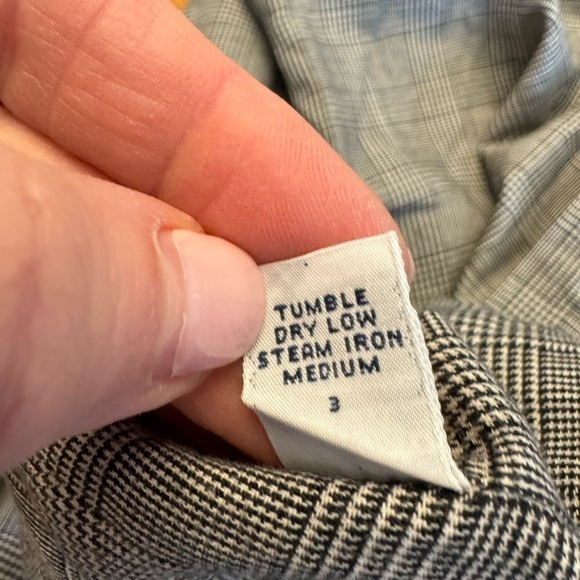 Ralph Lauren Yarmouth Cotton Black White Plaid 15 1/2 x 32/33 - Picture 7 of 7